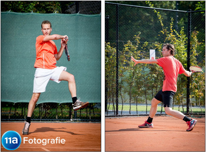 Tennis foto's Den Bosch - Sportfotoshoot van Martijn en Rob