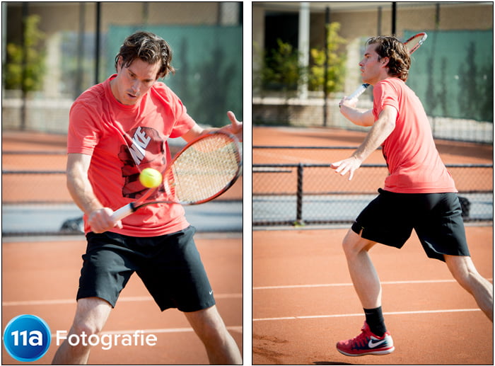 Tennis foto's Den Bosch - Sportfotoshoot van Martijn en Rob