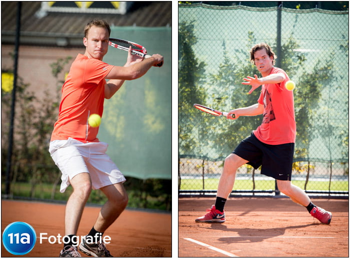 Tennis foto's Den Bosch - Sportfotoshoot van Martijn en Rob