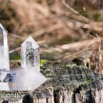 Edelstenen Foto's: Heldere bergkristal puntjes