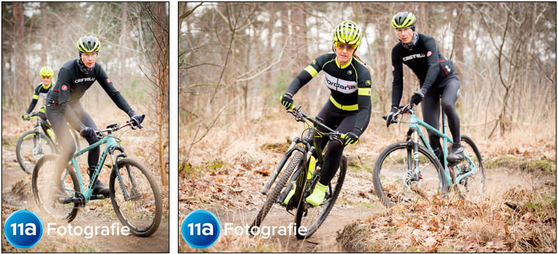 MTB foto's in Dorst gemaakt - Een paar korte bochtjes achter elkaar