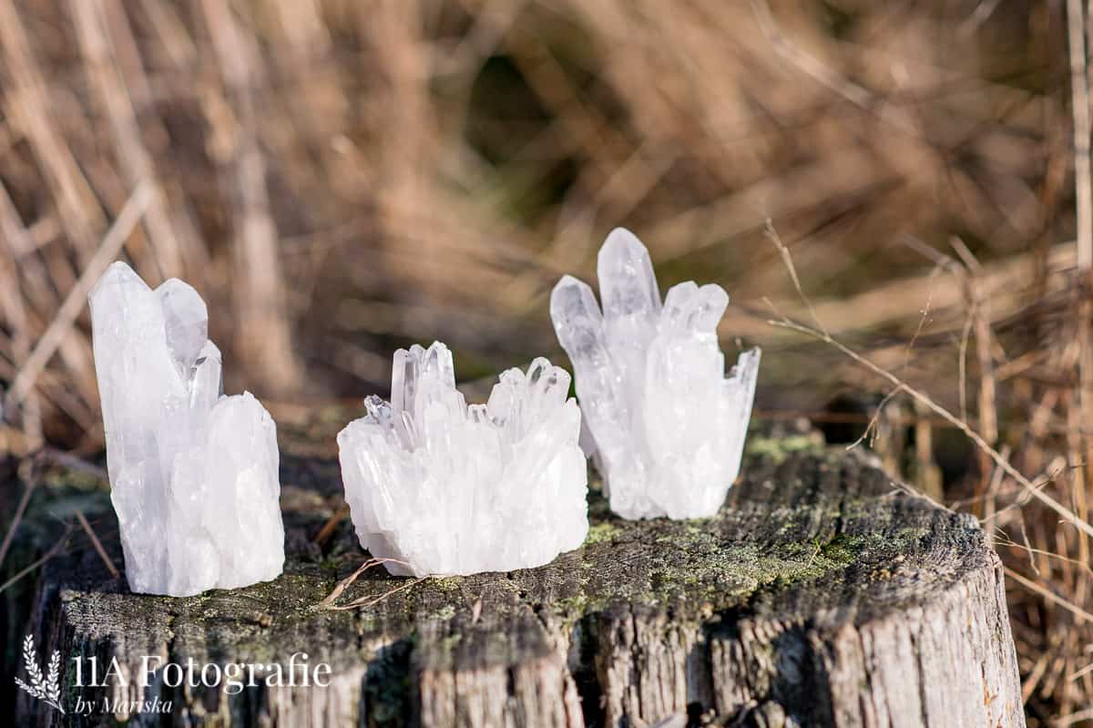 Edelstenen Foto's: Bergkristal clusters